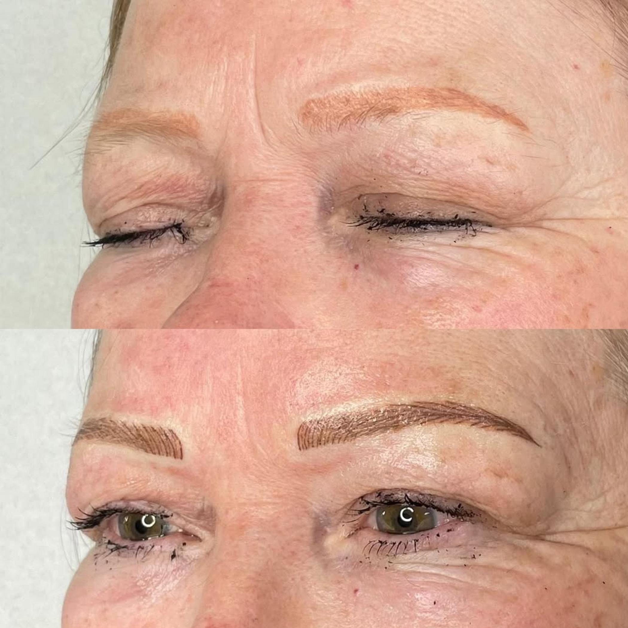 close up hybrid brow pigment colours