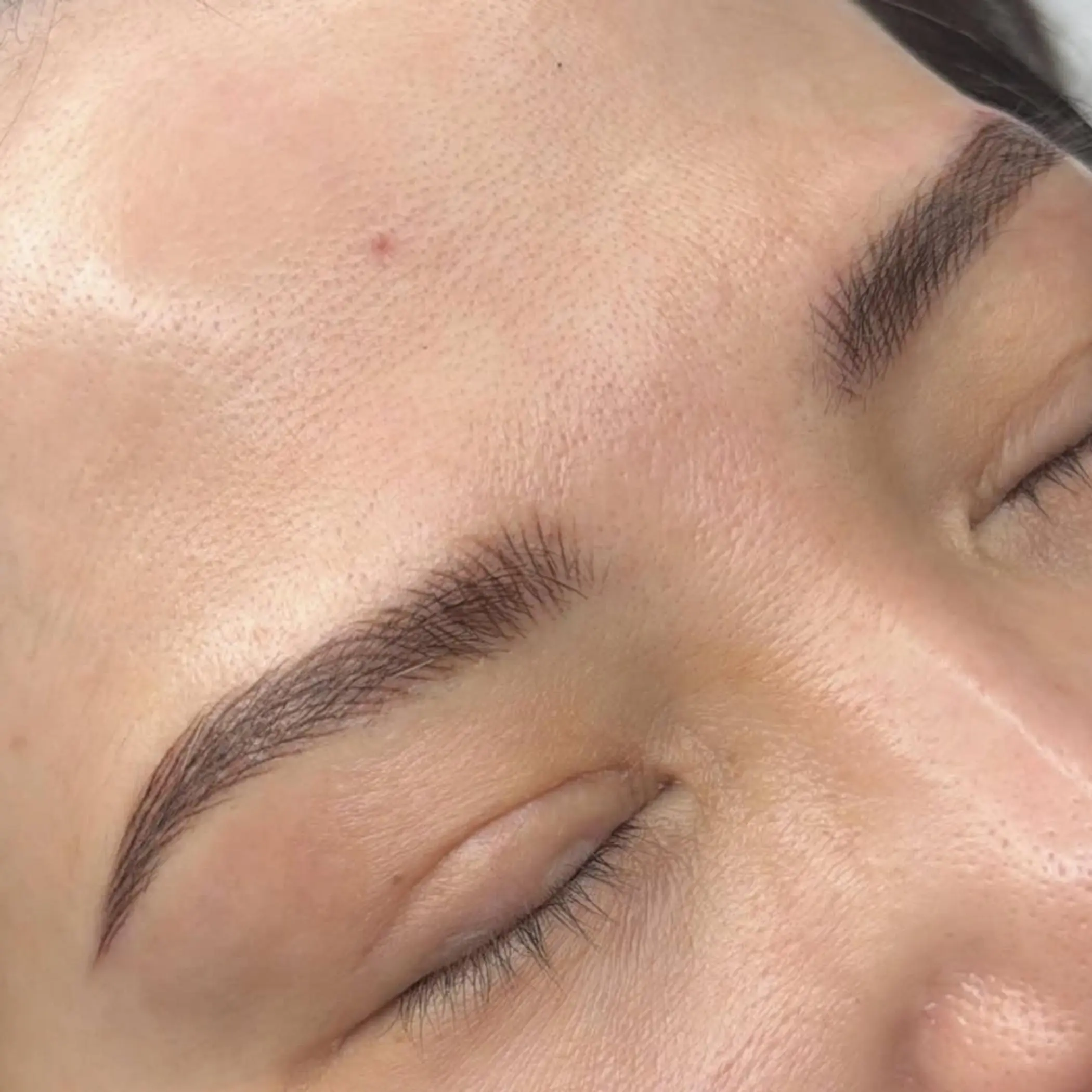 close up machine hair strokes detail