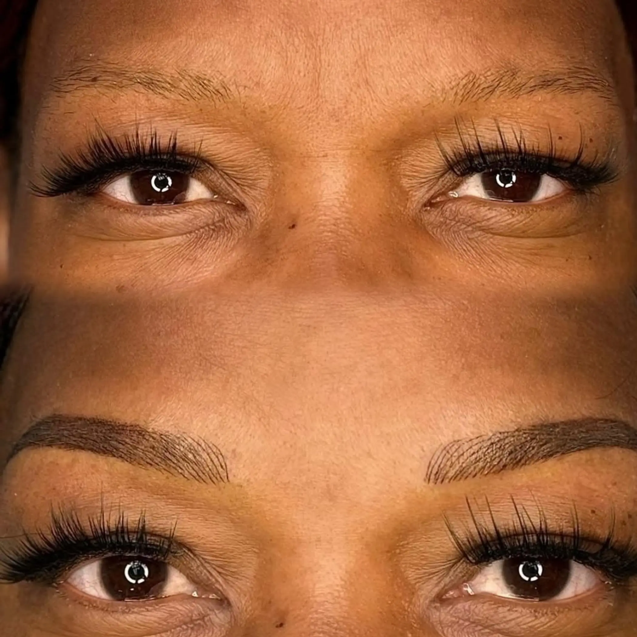 close up of organic eyebrow pigments