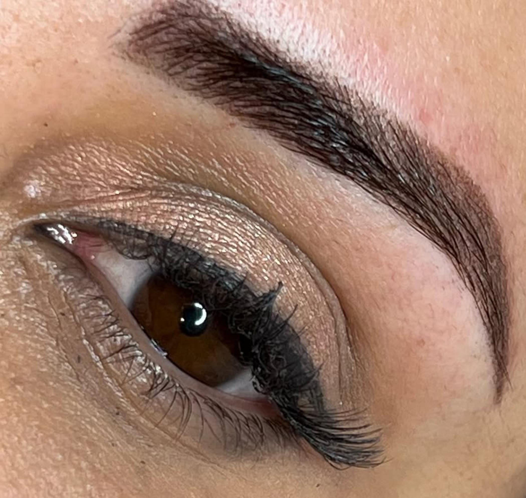 healing stages of cosmetic eyebrow tattoo