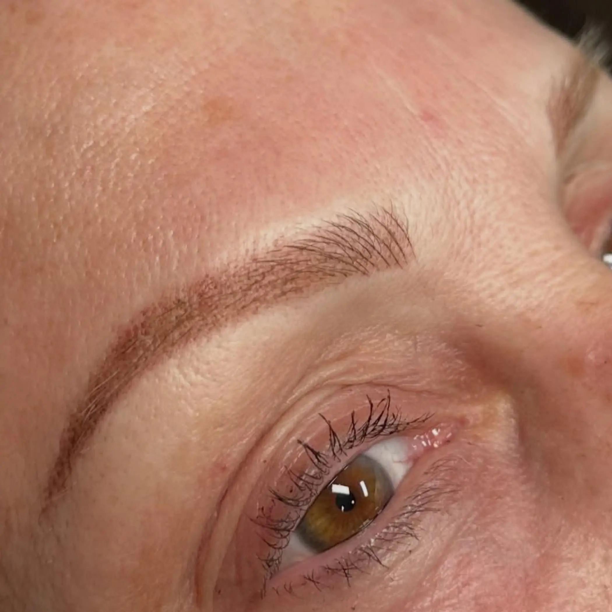 microblading procedure in studio