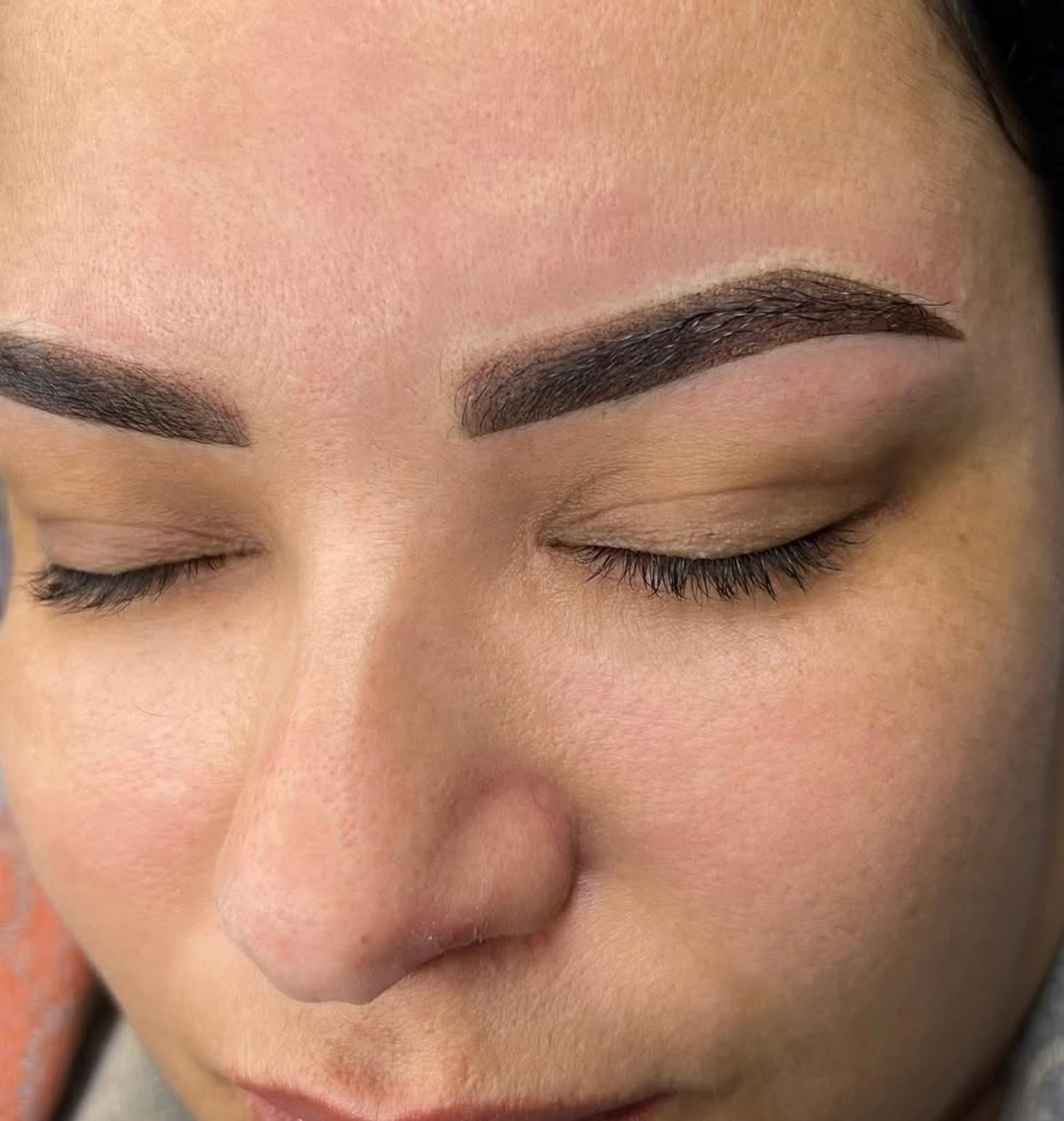 natural soft hybrid brow results