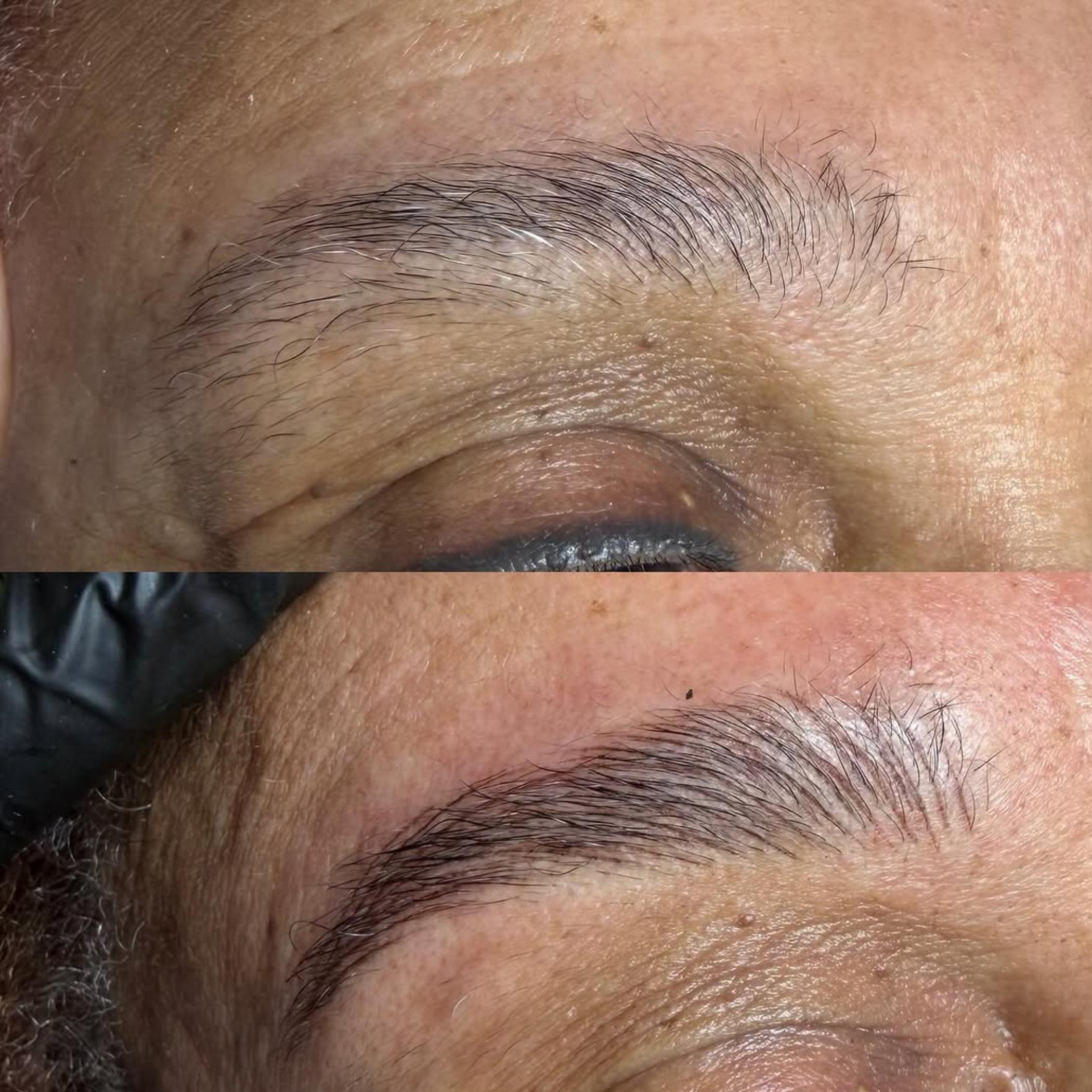 natural soft hybrid eyebrow results