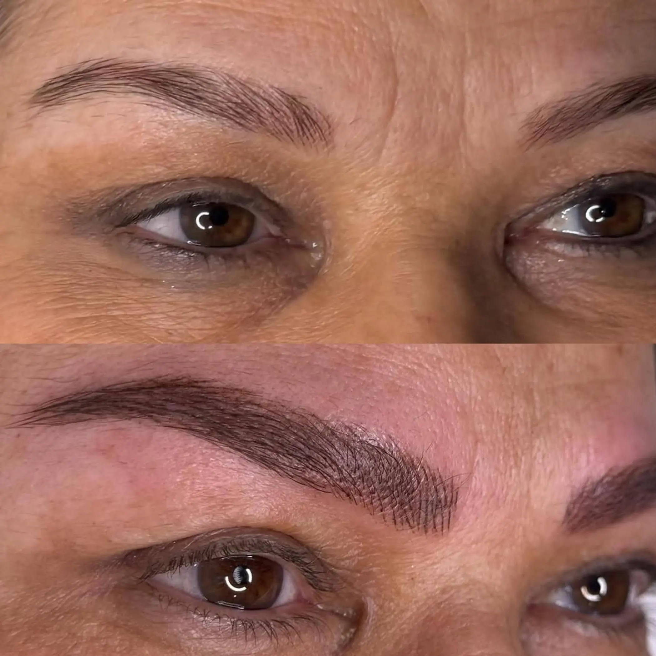 permanent makeup pigment pots closeup